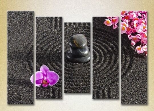 Картина Rainbow Polyptych Orchids and massage stones 04 (2932868)