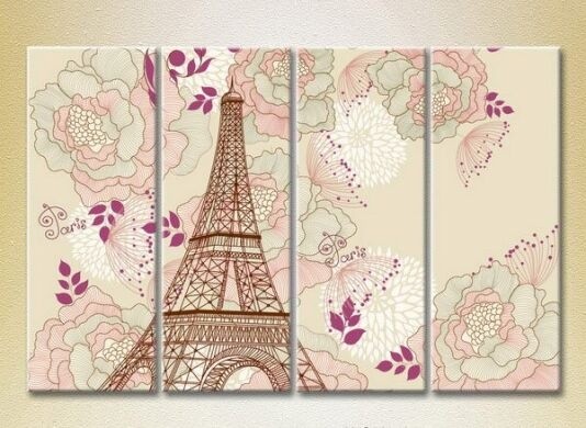 Картина Rainbow Polyptych Paris (2230579)