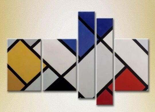 Картина Rainbow Polyptych Red blue cage 06 (2231741)