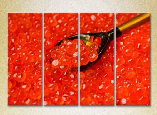 Картина Rainbow Polyptych Red Caviar 01 (2220259)
