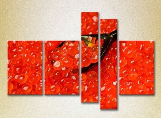 Картина Rainbow Polyptych Red Caviar 03 (2224588)