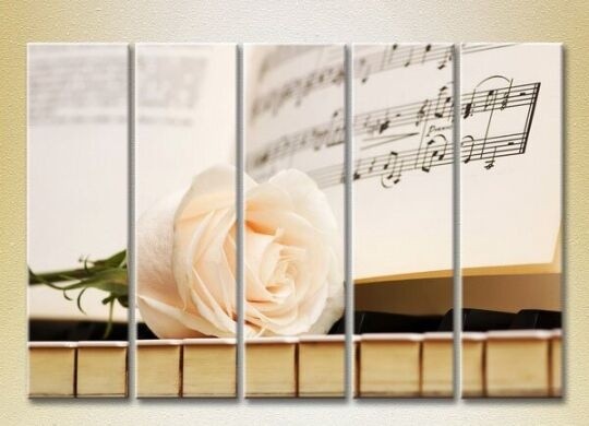 Картина Rainbow Polyptych Rose on keys 02 (2932870)