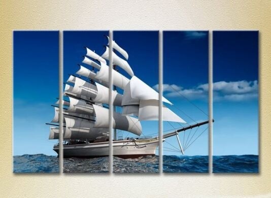 Картина Rainbow Polyptych Sailboat 03 (2224784)