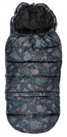 Husa de iarnă pentru copii Womar Zaffiro Grow Up Flowers Blue