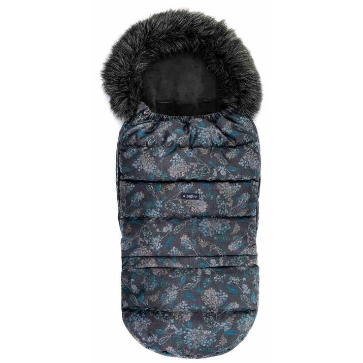 Husa de iarnă pentru copii Womar Zaffiro Grow Up Flowers Blue