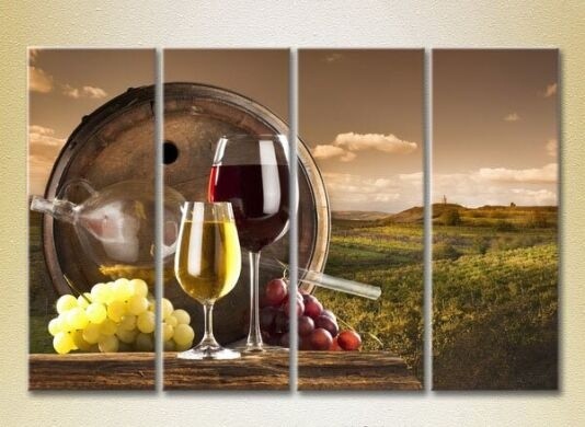 Картина Rainbow Polyptych Still Life White and Red Wine 02 (2220284)