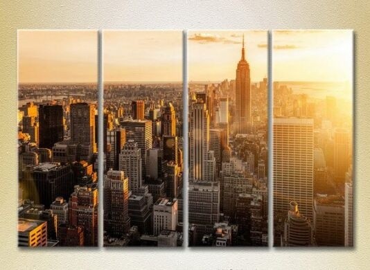 Картина Rainbow Polyptych Sunrise Over Manhattan 01 (2718110)
