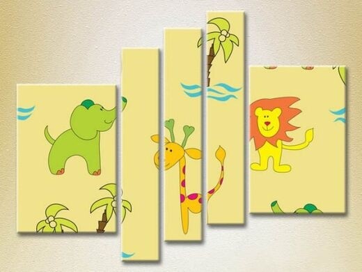 Картина Rainbow Polyptych Texture Africa 01 (2231818)