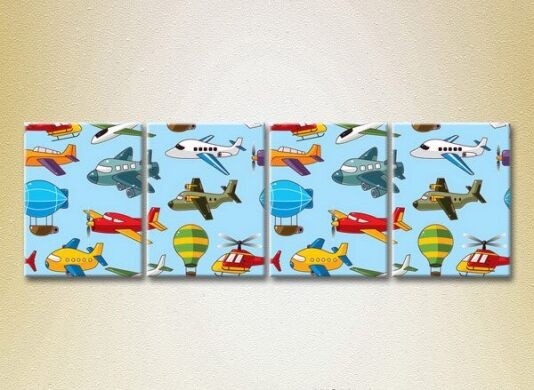 Картина Rainbow Polyptych Texture Air Transport 02 (2230610)