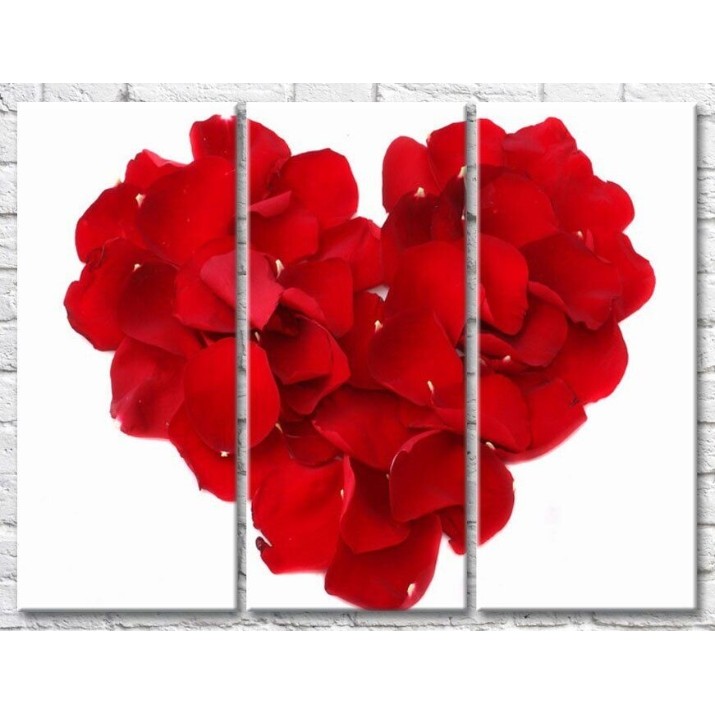Pictură Gallerix Heart of red rose petals (500648)