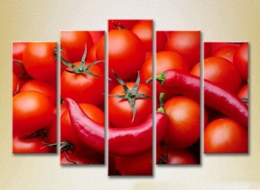 Картина Rainbow Polyptych Tomatoes and Chili 07 (2224603)