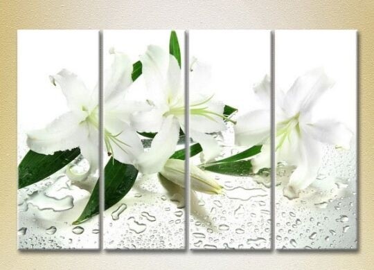 Картина Rainbow Polyptych White Lilies 01 (2932265)
