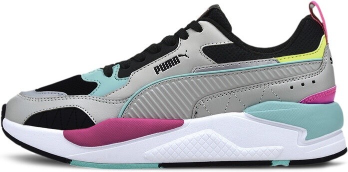 Adidași pentru dame Puma X-Ray 2 Square Gray Violet/Puma Black/Aruba Blue/Luminous Pink 40