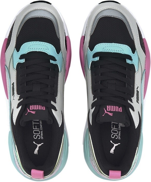 Кроссовки женские Puma X-Ray 2 Square Gray Violet/Puma Black/Aruba Blue/Luminous Pink 40