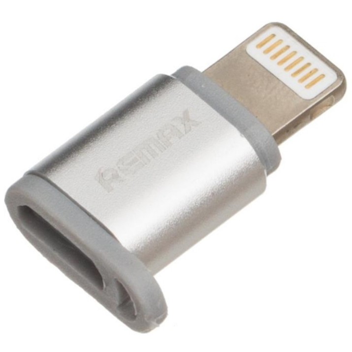Переходник Remax Micro-lightning USB Adapter Silver