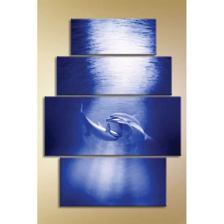 Картина Gallerix Polyptych dolphins (1529802)