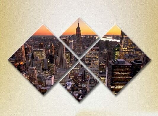 Pictură Gallerix Polyptych Empire State Building 04 (2718207)