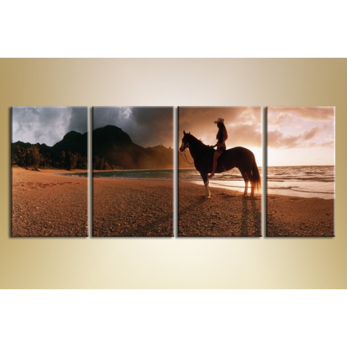 Pictură Gallerix Polyptych Girl cowboy (1409663)