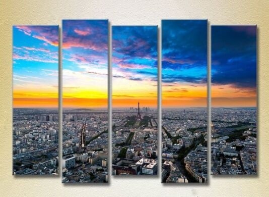 Pictură Gallerix Polyptych Morning Paris 09 (2224563)