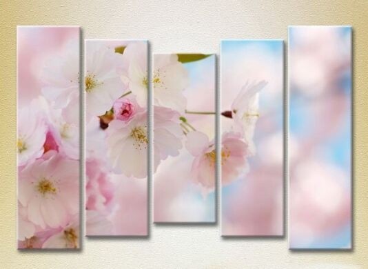 Pictură Gallerix Polyptych Sakura Flowers 05 (2932901)