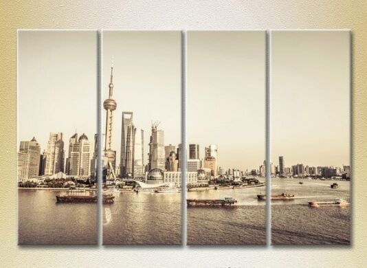Pictură Gallerix Polyptych Shanghai Skyscrapers 01 (2718199)
