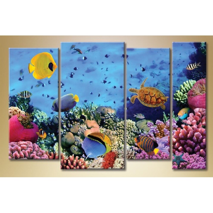 Картина Gallerix Polyptych underwater world 2 (1529805)