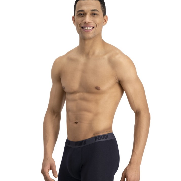 Сhiloţi pentru bărbați Puma Basic Boxer 2P Black M