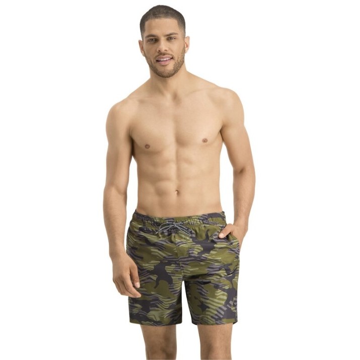 Slip de înot pentru bărbați Puma Swim Men Medium Length Swim Shorts 1P Olive M