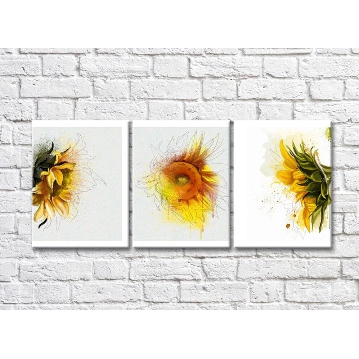 Картина Gallerix Triptych of sunflowers (500703)