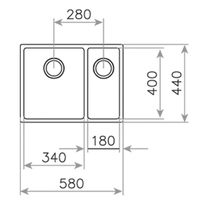 Кухонная мойка Teka BE Linea RS15 2B 580 Inox