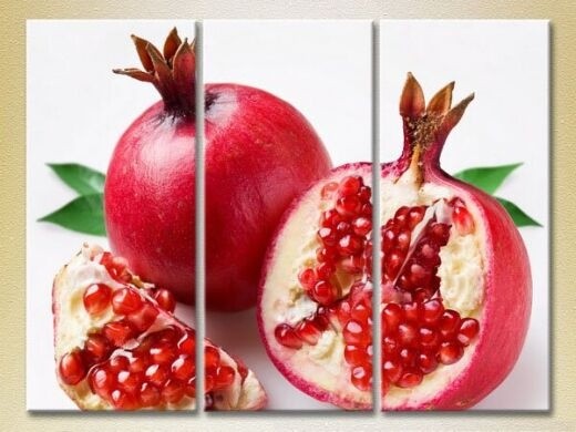 Pictură Magic Color Triptych Pomegranates (2698636)