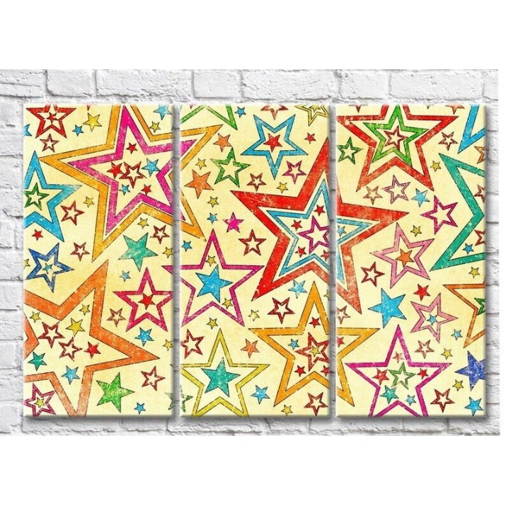 Pictură Magic Color Vintage background with stars (3499081)