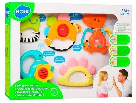 Набор погремушек Hola Toys Dino (1109) 