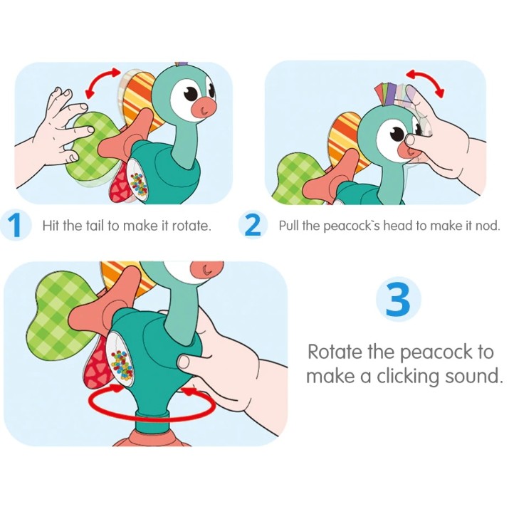 Jucărie cu sunătoare Hola Toys Peacock (3150C) 