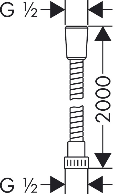 Душевой шланг Hansgrohe Metaflex (28264000)
