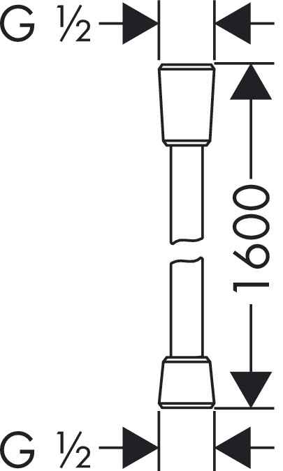 Душевой шланг Hansgrohe Isiflex (28276000)
