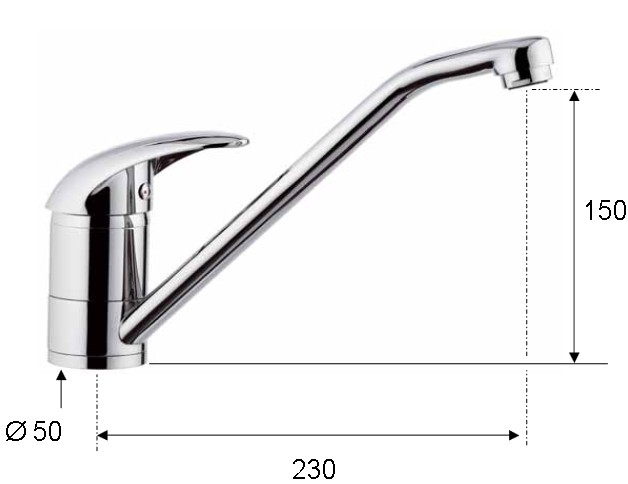 Смеситель для кухни Remer Ten T40CS