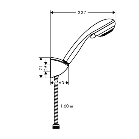 Душевой набор Hansgrohe Crometta 85 Multi/Porter'C (27569000)