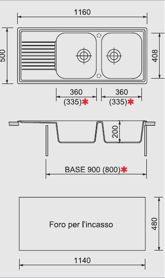 Кухонная мойка Plados Atlantic PL1162 UG94 Avena