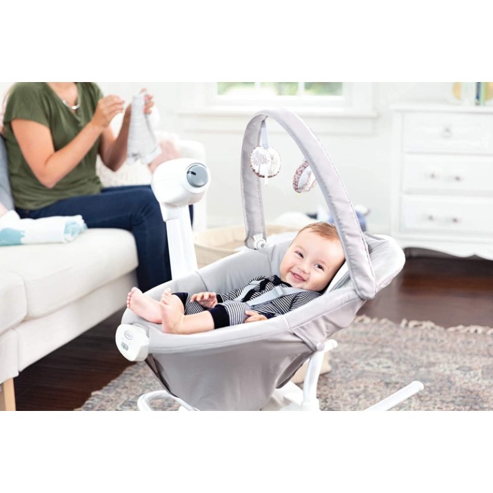 Șezlong pentru bebeluși Graco 2in1 Duet Sway Patchwork