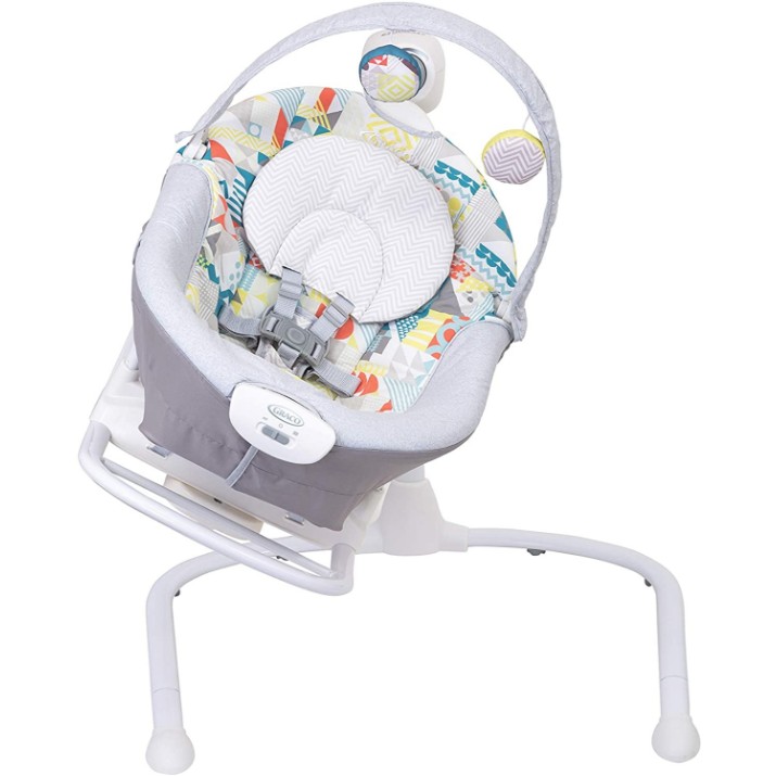 Șezlong pentru bebeluși Graco 2in1 Duet Sway Patchwork