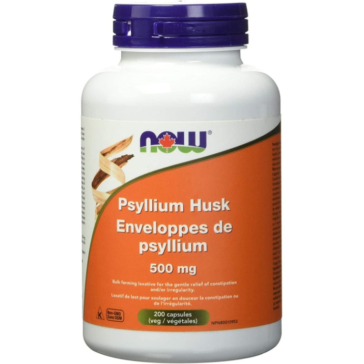 Supliment alimentar NOW Psyllium Husk 500mg 200cap