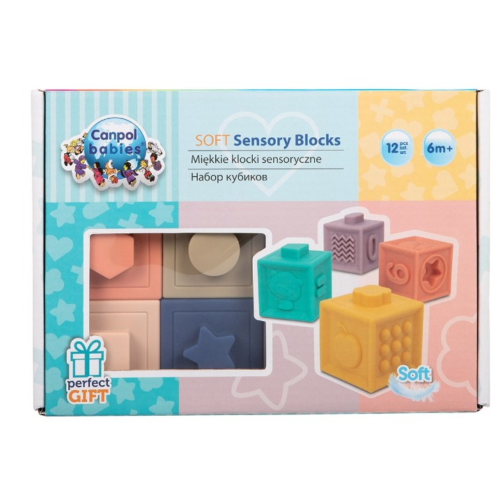 Cuburi Canpol Babies Educational Cubes 12pcs (79/102) 