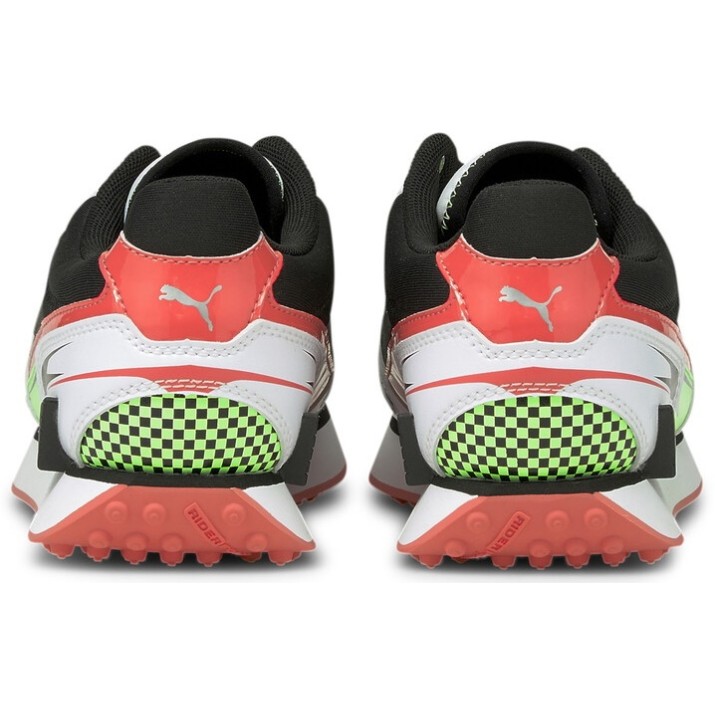 Adidași pentru dame Puma Mile Rider Sunny Gataway Wn s Puma Black/Georgia Peach/Elektro Green 37