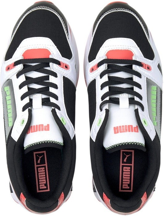 Adidași pentru dame Puma Mile Rider Sunny Gataway Wn s Puma Black/Georgia Peach/Elektro Green 39