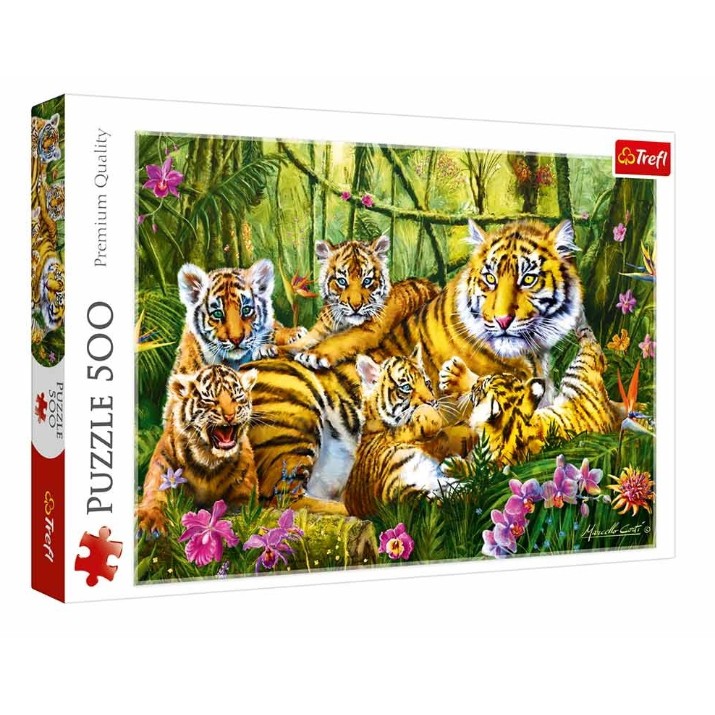 Puzzle Trefl 500 Tiger Family (37350)