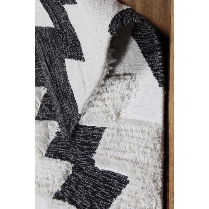 Covor Eko Hali Afro Kilim 01 Black White 1.60x2.30m