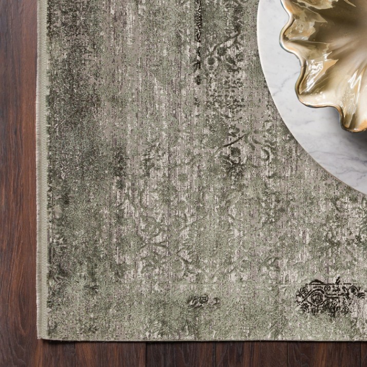 Ковёр Eko Hali Fresco Dyed FSD 01 Dark Green 1.00x3.00m