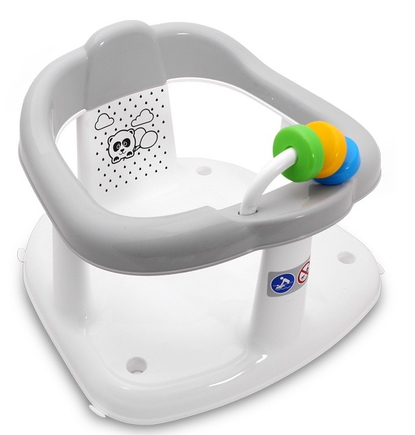 Стульчик для купания Maltex Panda White/Grey
