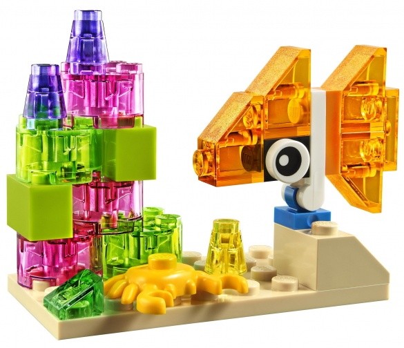 Set de construcție Lego Classic: Creative Transparent Bricks (11013)